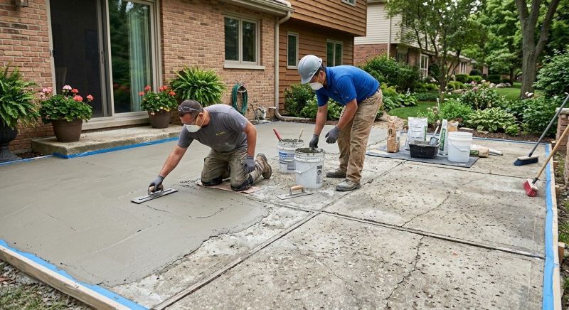 Concrete Pool Deck Resurfacing in Miami Dade County, FL